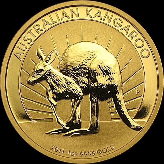 2011 Gold One Ounce Kangaroo Nugget Coin product image
