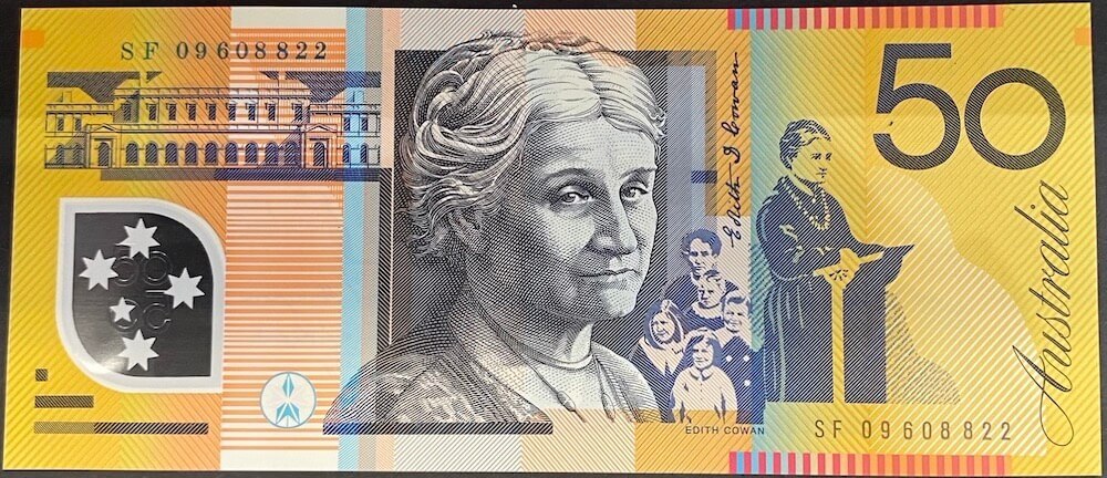 2009 $50 Note Stevens/Henry SF09 Last Prefix 521cL Uncirculated product image