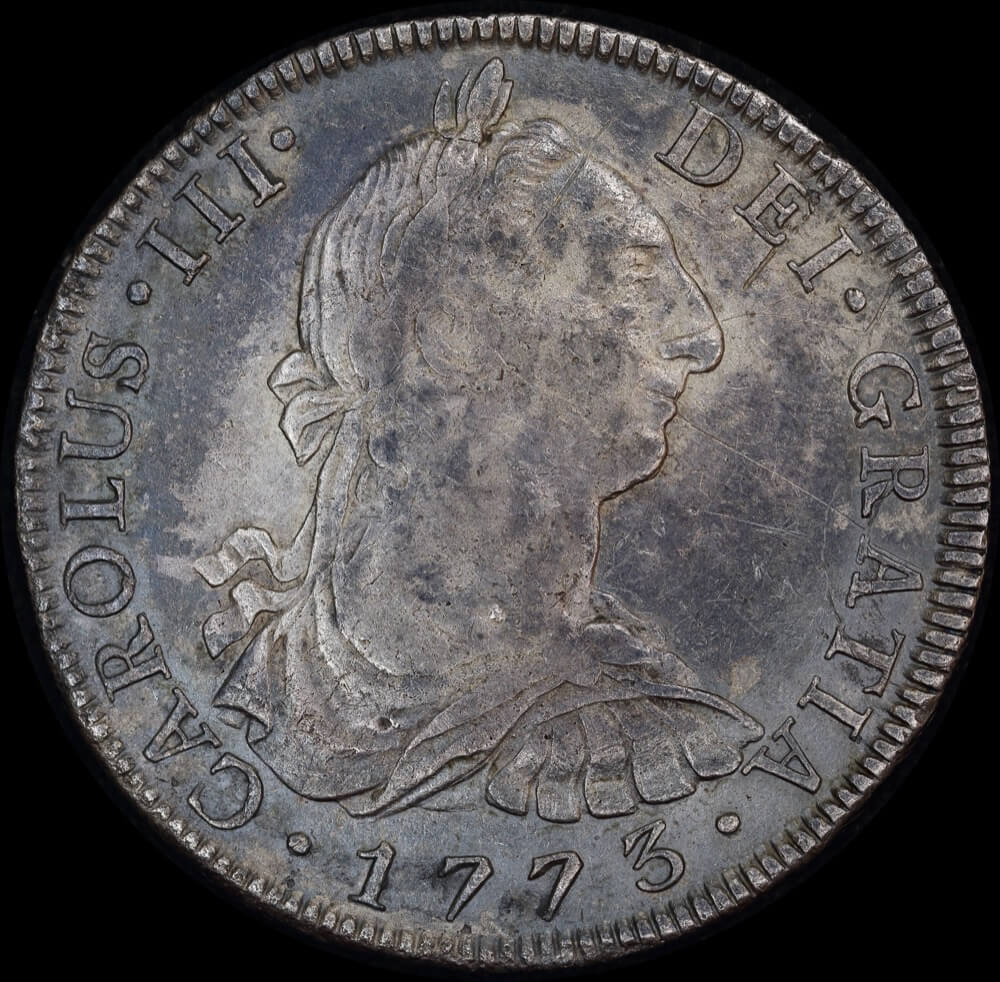 Mexico 1773 Silver 8 Reales ex Rapid shipwreck KM# 106.1 good VF product image