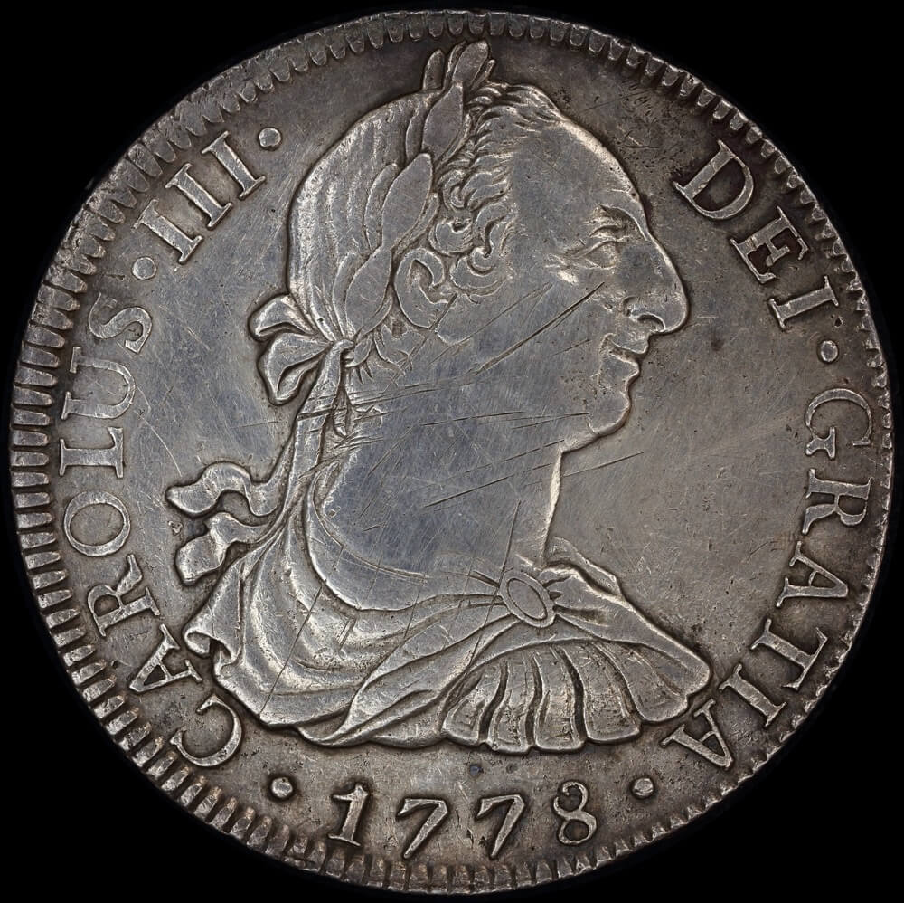 Mexico 1778 Silver 8 Reales ex Rapid shipwreck KM# 106.2 Very Fine product image