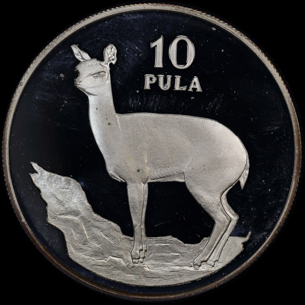 Botswana 1978 Silver Proof 10 Pula - Antelope KM# 12a  product image