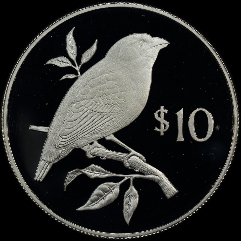 Fiji 1978 Silver Proof 10 Dollars - Finch KM# 41a  product image