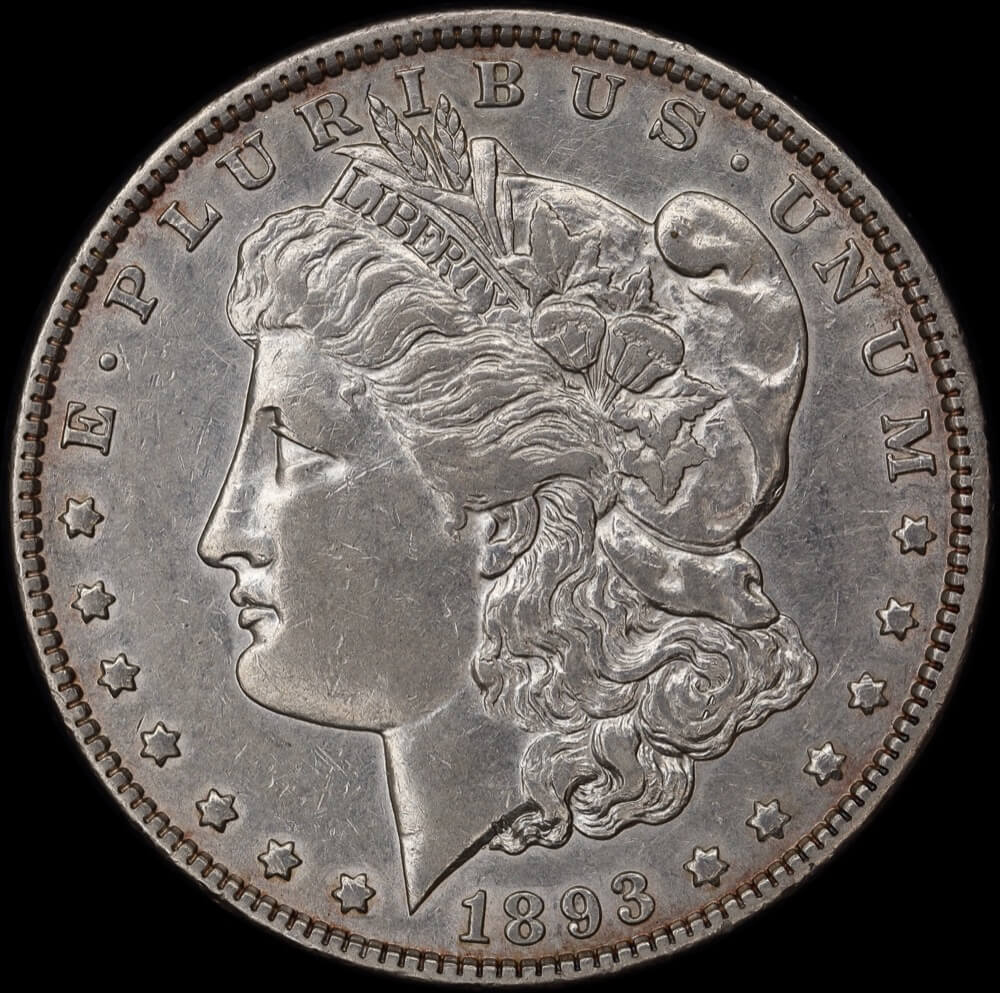 United States 1893 Silver Morgan Dollar KM# 110 Extremely Fine product image