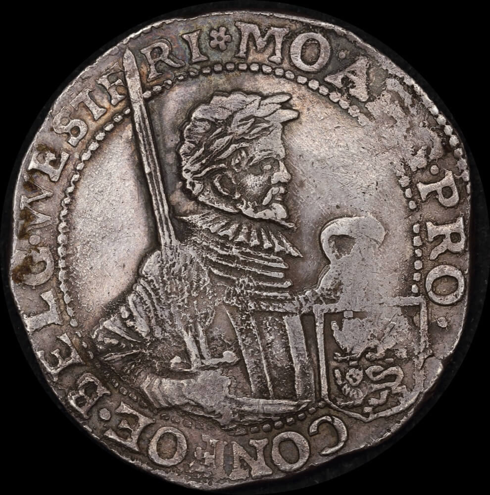 Netherlands (West Friesland) 1621 Silver Rijksdaalder KM# 15.1 Very Fine ex Batavia shipwreck product image
