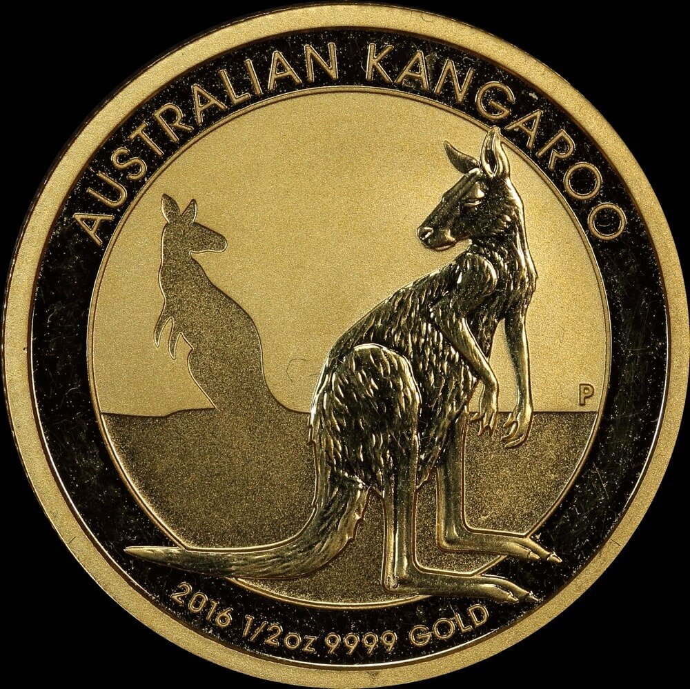 2016 Gold Half Ounce Specimen Coin Kangaroo Nugget product image