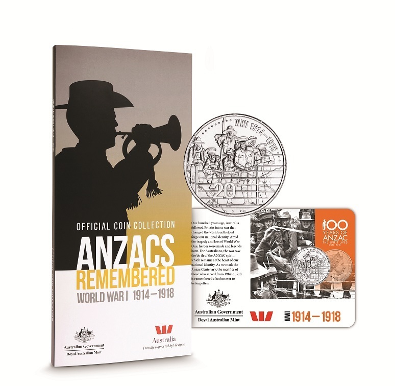 2015 14 Coin Set - Anzacs Remembered Complete in Folder product image