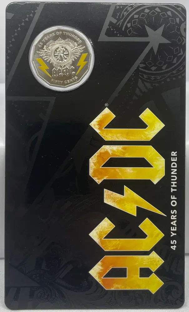 2018 50 Cent Uncirculated Coin AC/DC 45 Years of Thunder product image