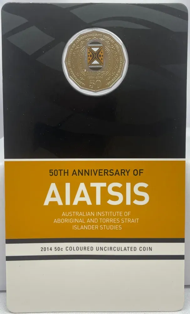 2014 50 Cent Uncirculated Coloured Coin AIATSIS 50th Anniversary product image