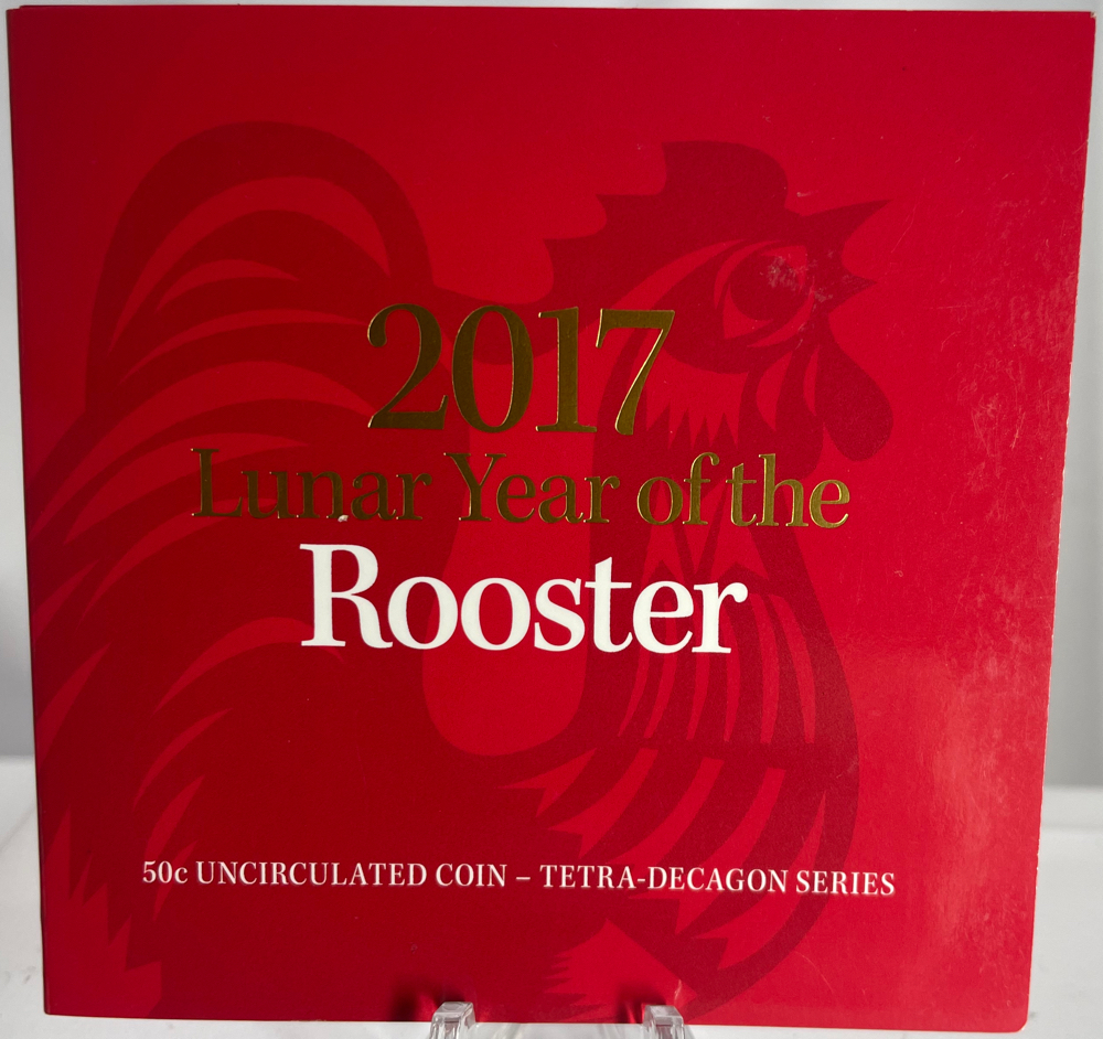2017 Uncirculated Tetradecagon 50 Cent Coin Year of the Rooster product image