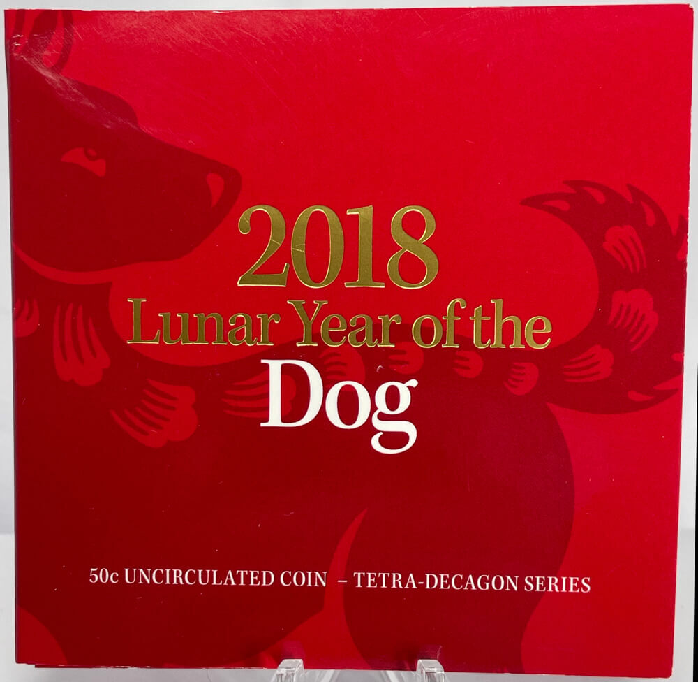 2018 Uncirculated Tetradecagon 50 Cent Coin Year of the Dog product image