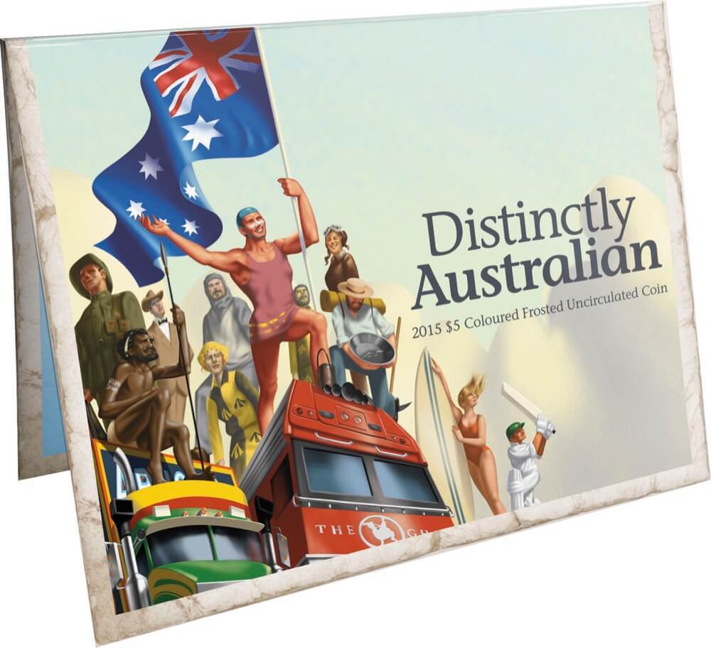 2015 $5 Coloured Frosted Uncirculated Coin Distinctly Australian product image