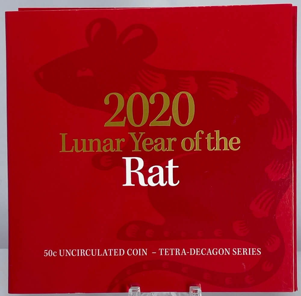 2020 Uncirculated Tetradecagon 50 Cent Coin Year of the Rat product image