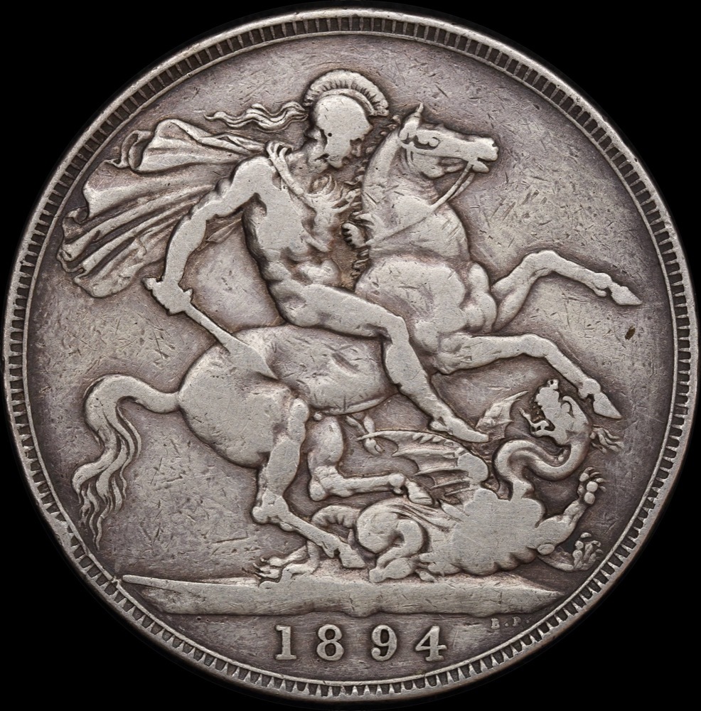 1894 LVII Silver Crown Victoria S#3937 Fine product image