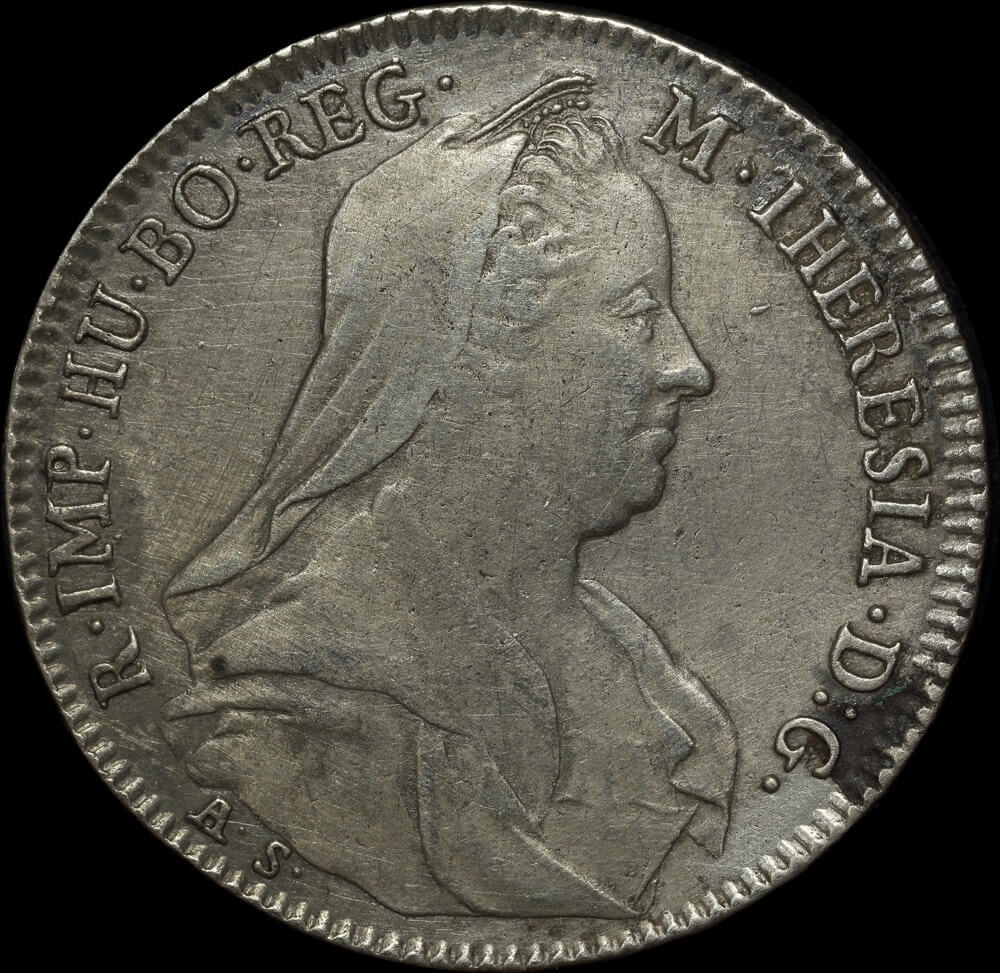 Austria 1767 Silver Half Thaler KM# 1848 About VF product image