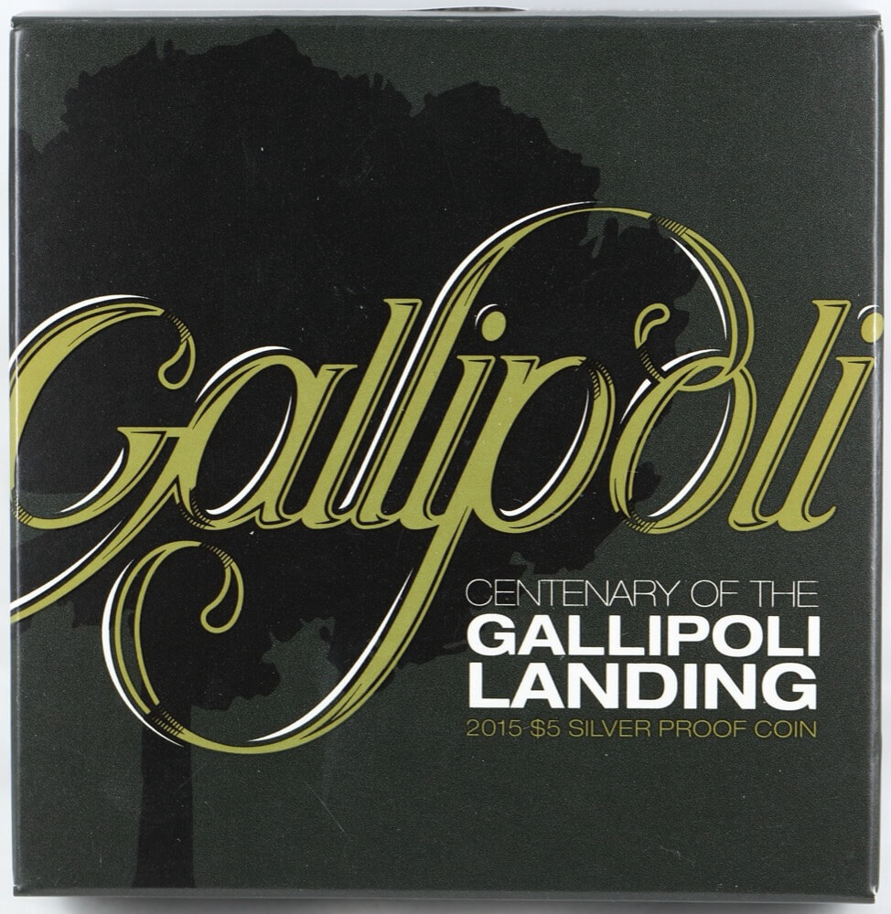 2015 Silver 5 Dollar Proof Coin Gallipoli Landing Centenary product image