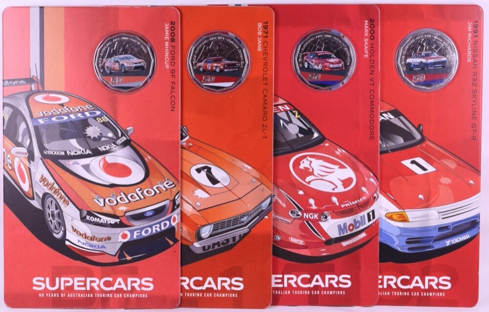 2020 Carded 50C 8 Coin Set Supercars - Coins Only product image