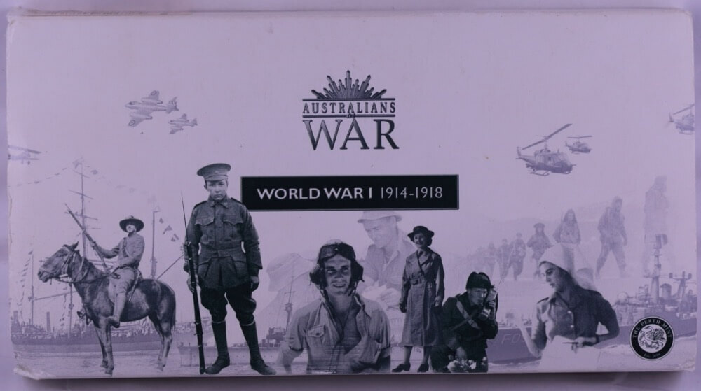 2003 Silver 2 Ounce Proof Coin and Medallion Set Australians at War WWI product image