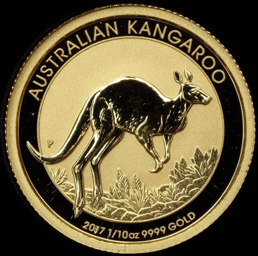 2017 Gold 1/10 oz Specimen Kangaroo Nugget product image