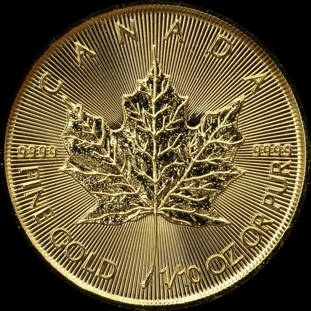 Canada 2017 Gold 5 Dollars Maple Leaf Uncirculated product image