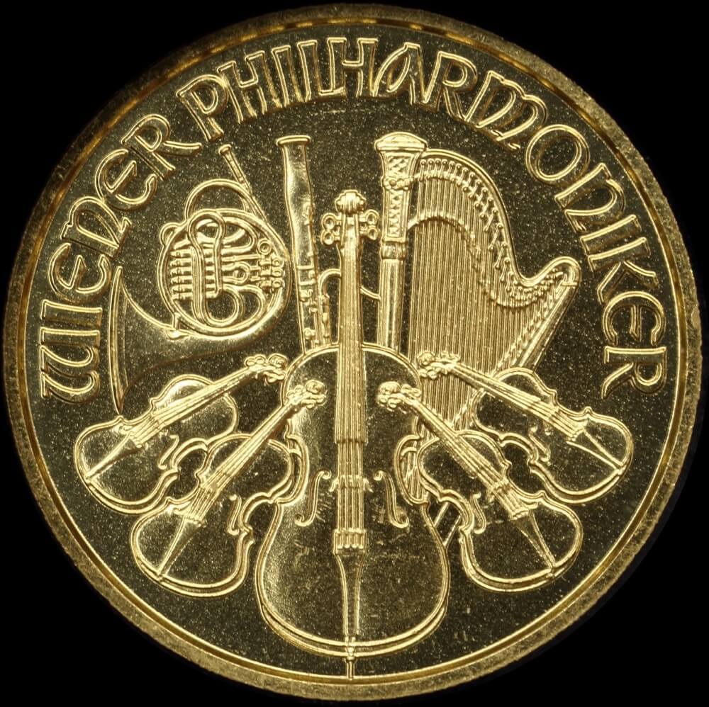 Austria 2017 Gold 10 Euro Philharmonic KM# 3092 Uncirculated product image