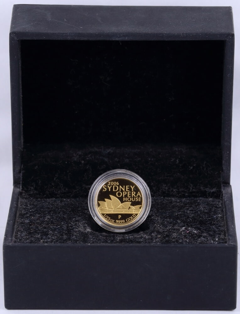 2007 Gold 1/25 Ounce Proof Coin Sydney Opera House - Missing outer sleeve and certificate product image
