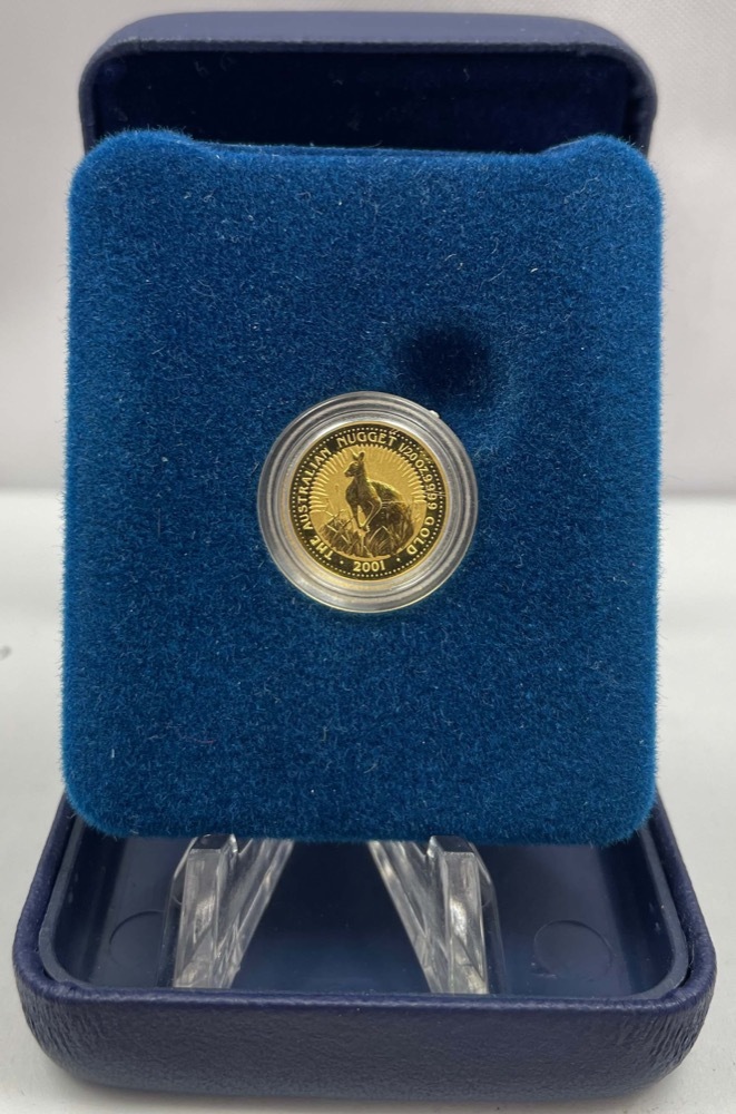 2001 Gold 1/20 ozt Kangaroo Nugget Specimen Coin product image