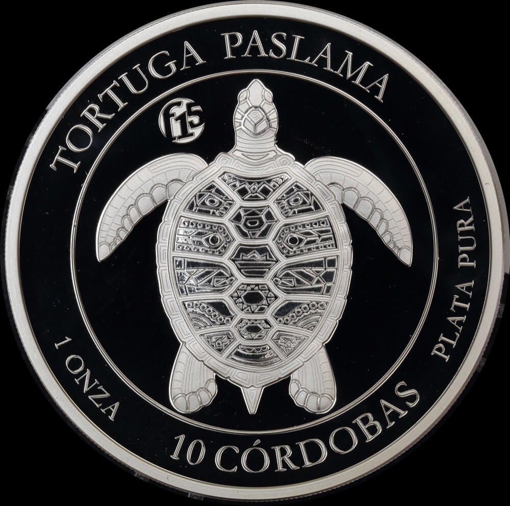 Nicaragua 2017 Silver 10 Cordobas Uncirculated product image