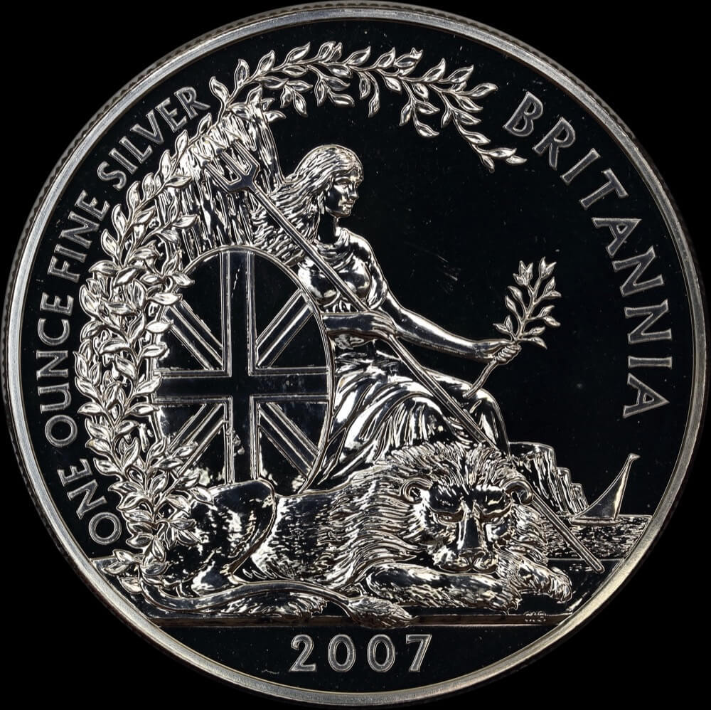 Great Britain 2007 Silver 2 Pounds Britannia KM#1090 Uncirculated product image