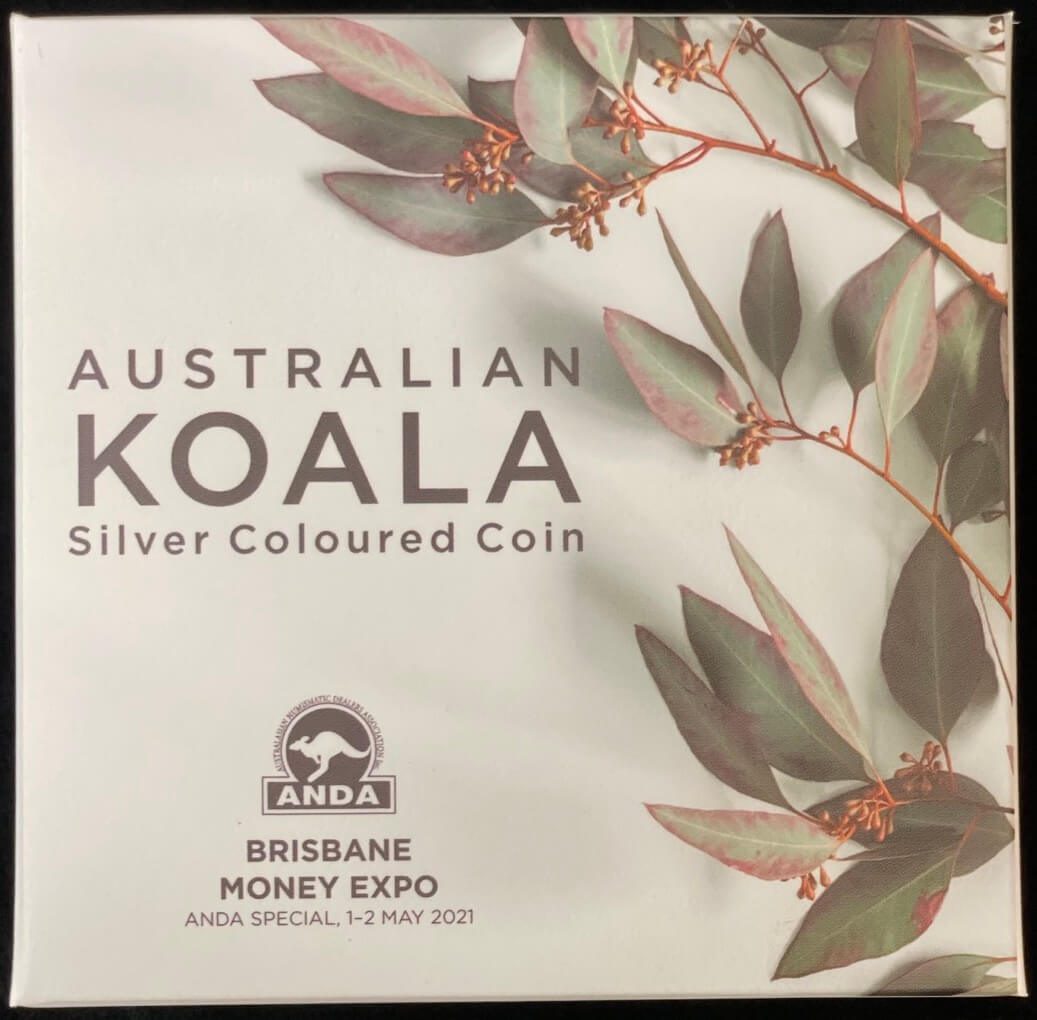 2021 Silver One Ounce Unc Privy Mark Koala Brisbane Money Expo Special product image
