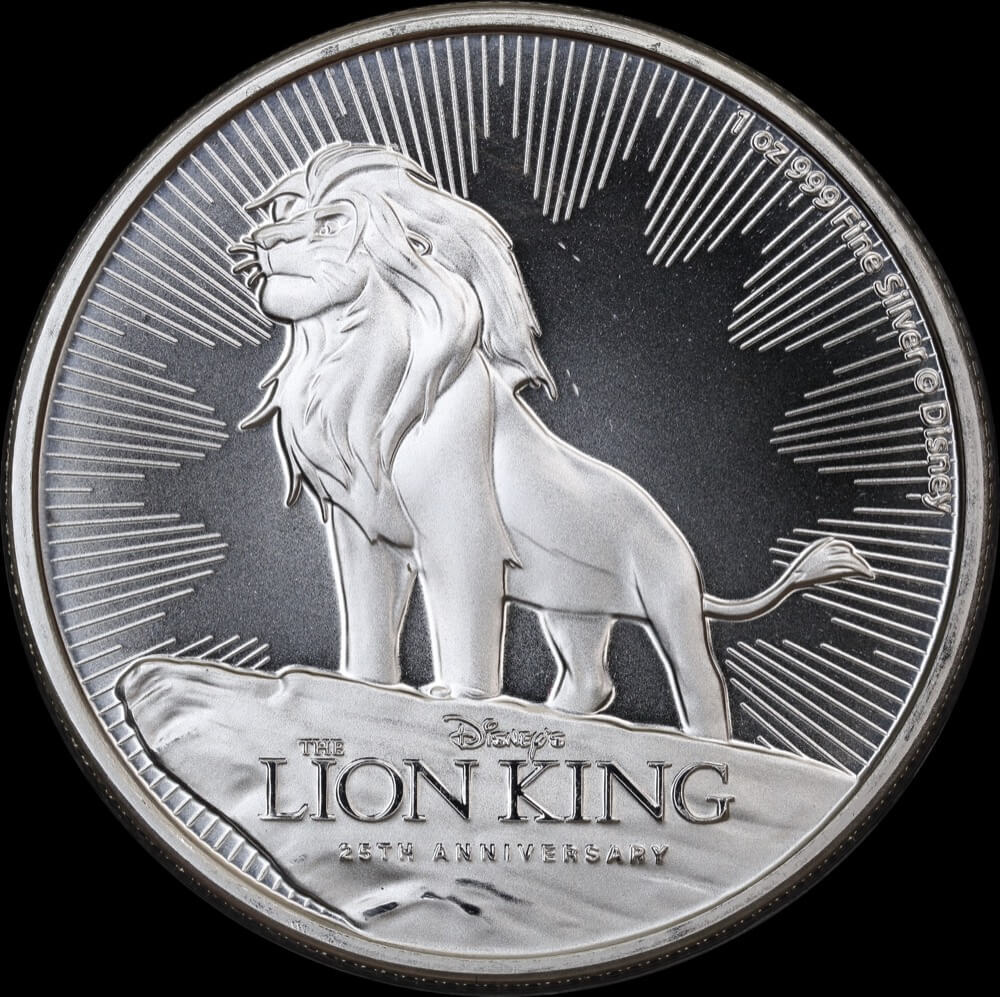 Niue 2019 2 Dollar Silver 1oz Bullion Coin - Lion King product image