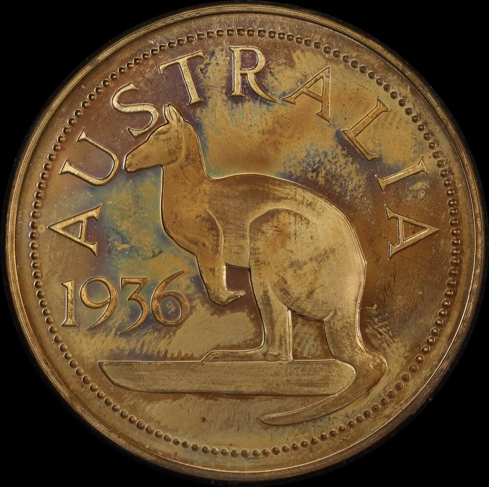 1936 Edward VIII Bronze Fantasy Crown by Lobel Choice Uncirculated product image