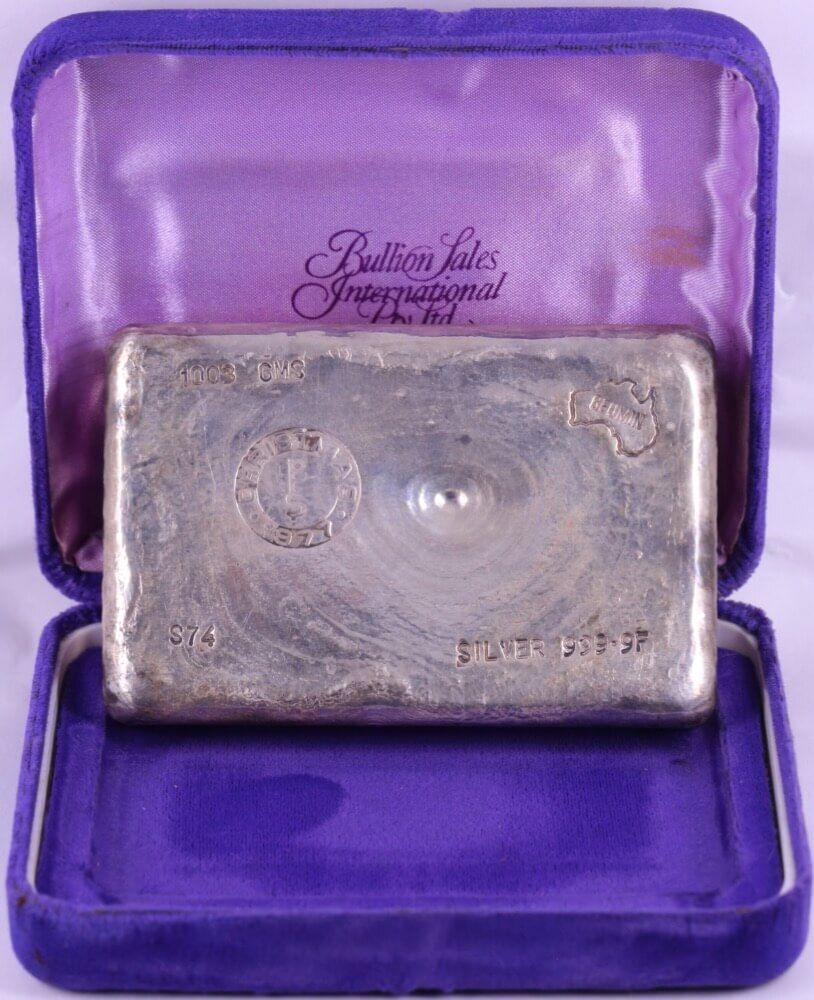 Geomin Silver 1kg Cast Ingot 99.99% Christmas 1977 product image