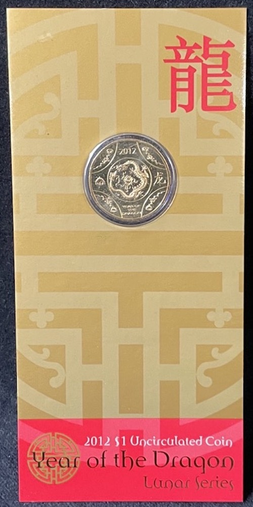 2012 $1 Uncirculated Lunar Series - Year of the Dragon product image
