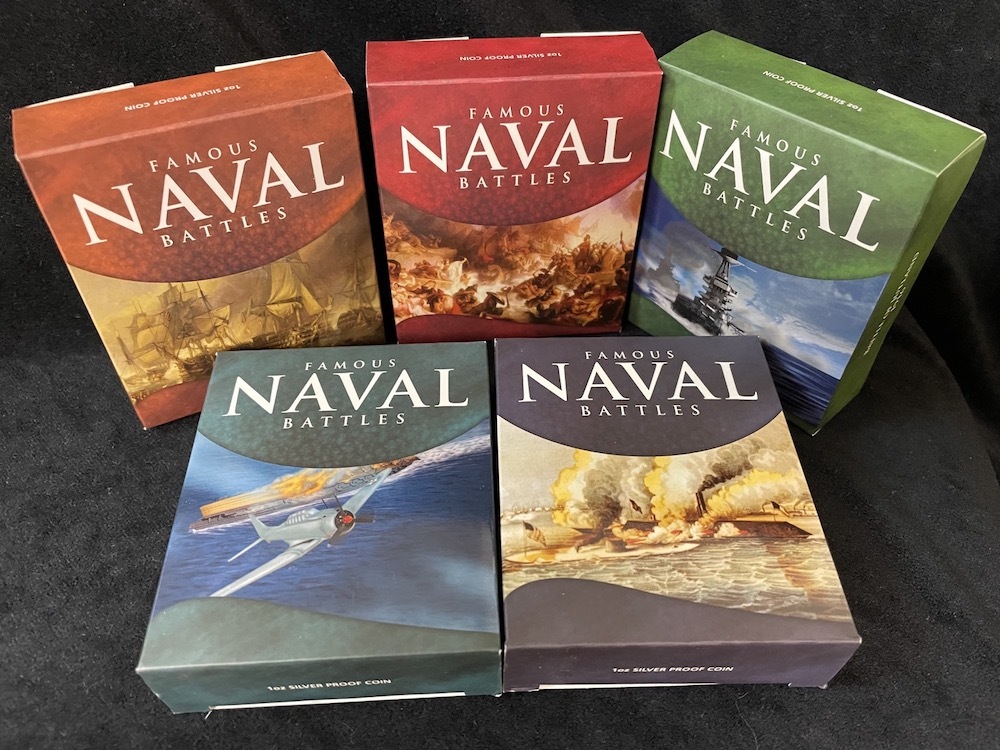 2010-11 Silver 1oz 5 Coin Set  Coin Famous Naval Battles product image