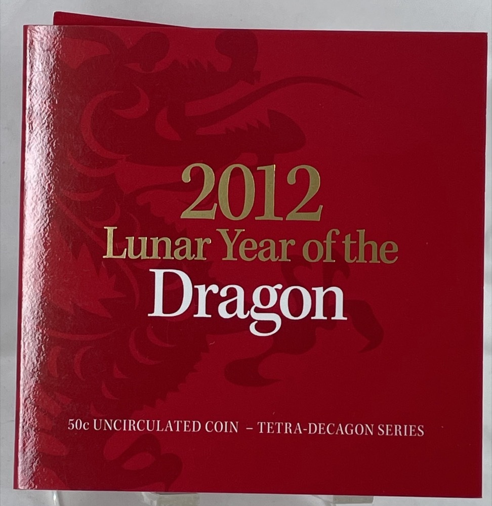 2012 Uncirculated Tetradecagon 50c Unc Coin Lunar - Year of the Dragon product image