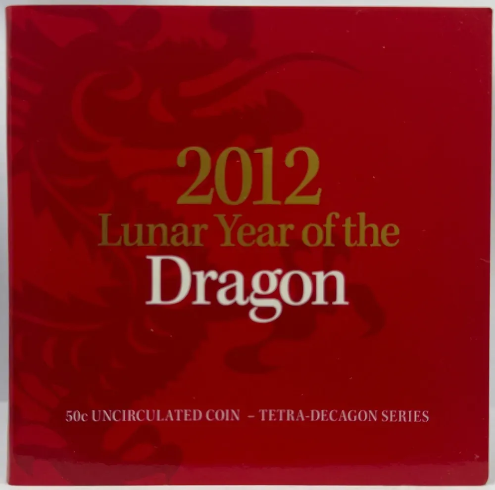 2012 50 Cent Tetradecagon Coin Lunar Year of the Dragon product image