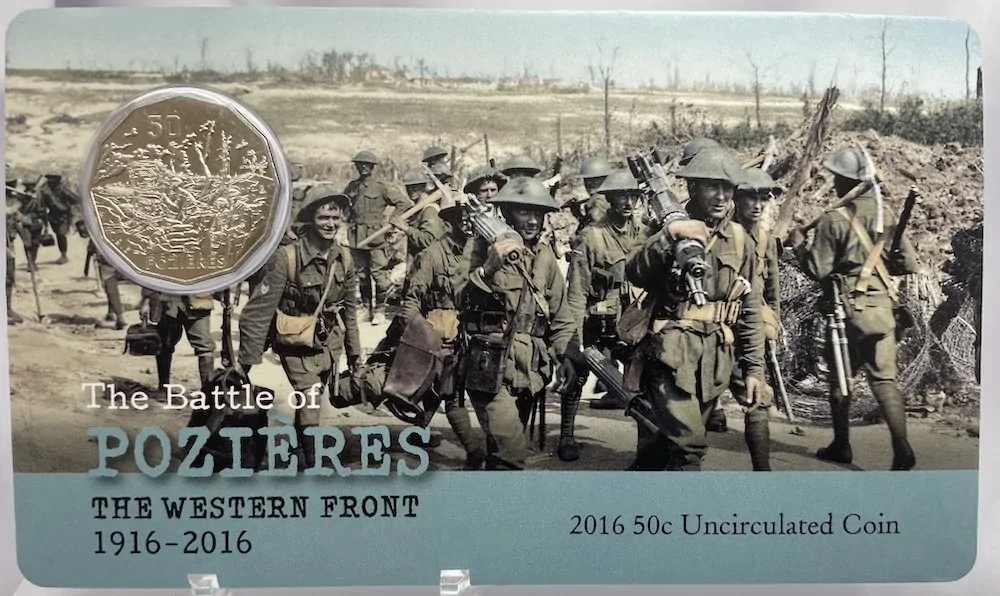 2016 50 Cent Uncirculated Coin The Western Front Pozieres product image