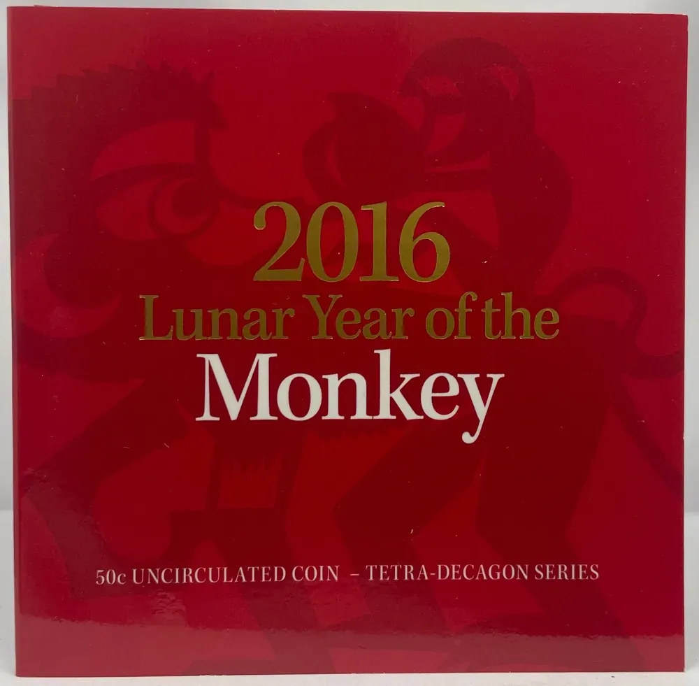 2016 50 Cent Tetradecagon Coin Lunar Year of the Monkey product image