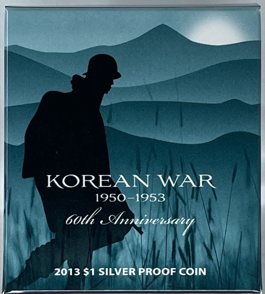 2013 Silver One Dollar Proof Coin Korean War - 60th Anniversary product image
