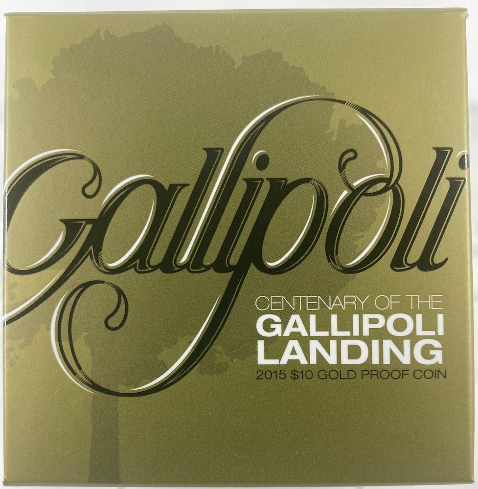 2015 Gold 10 Dollar Proof Coin Centenary of the Gallipoli Landing product image