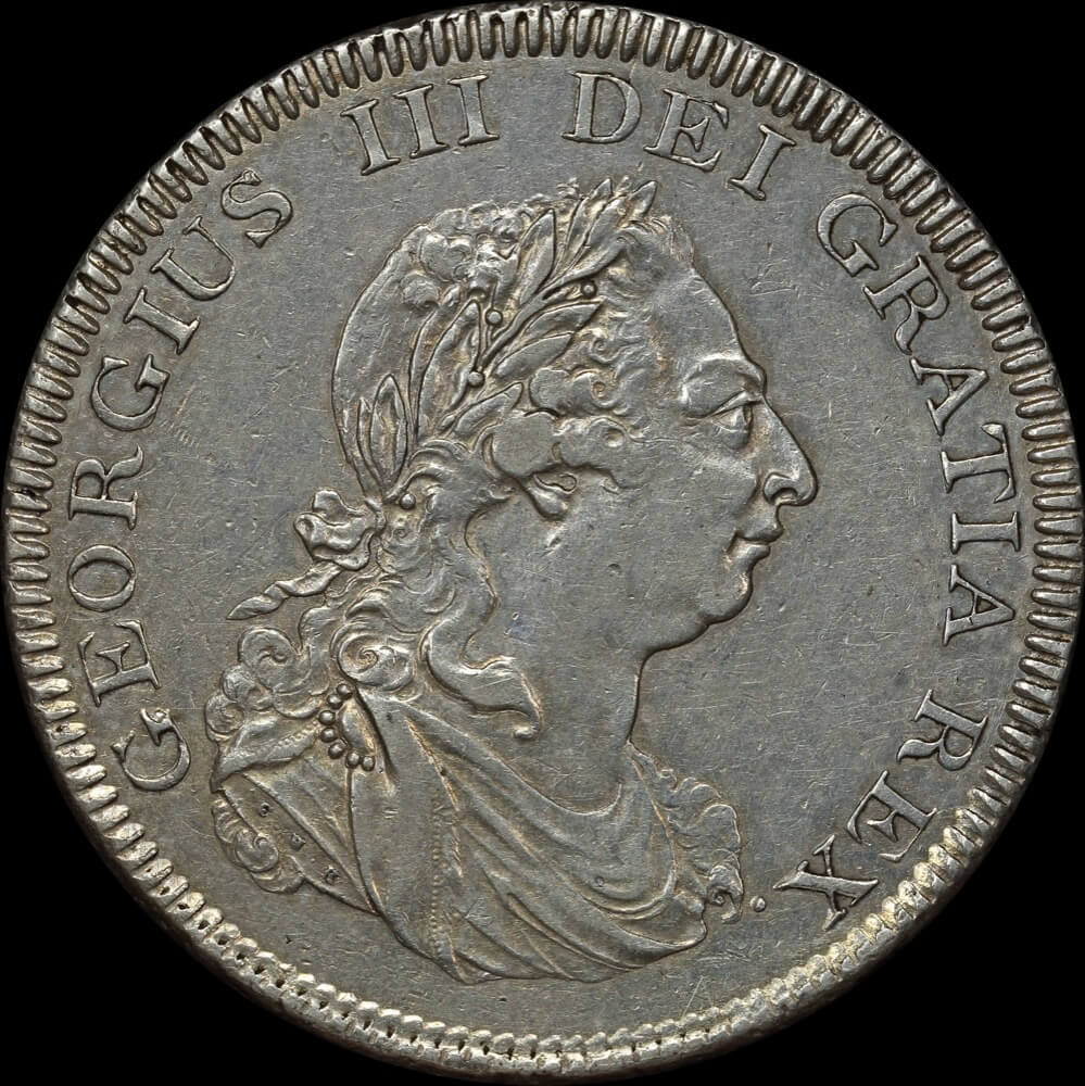 1804 Bank of England Silver Dollar / 5 Shillings George III S#3768 about EF product image