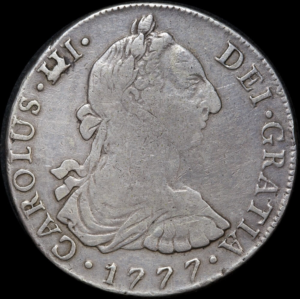 Peru 1777 Silver 8 Reales KM# 78 about VF product image