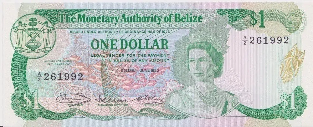 Belize 1980 1 Dollar P# 38a Uncirculated product image