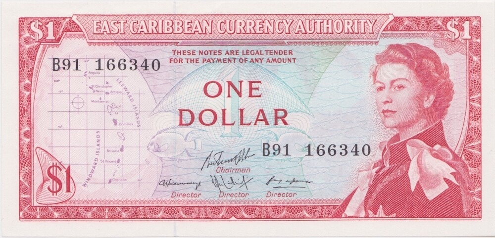 East Caribbean States 1965 1 Dollar P# 13g Uncirculated product image