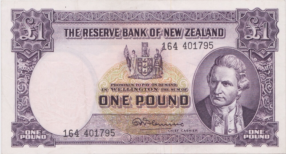 New Zealand 1956 1 Pound P# 159d Extremely Fine product image