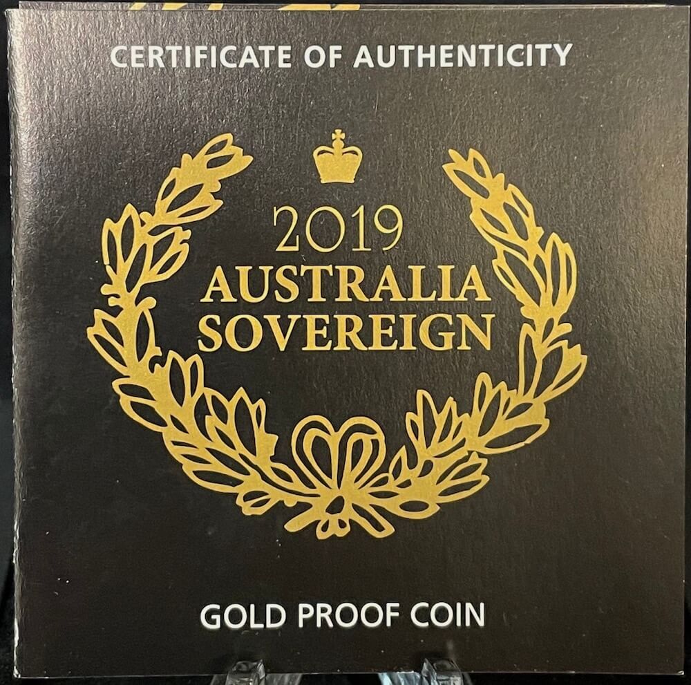 2019 Perth Mint Proof Gold Sovereign product image