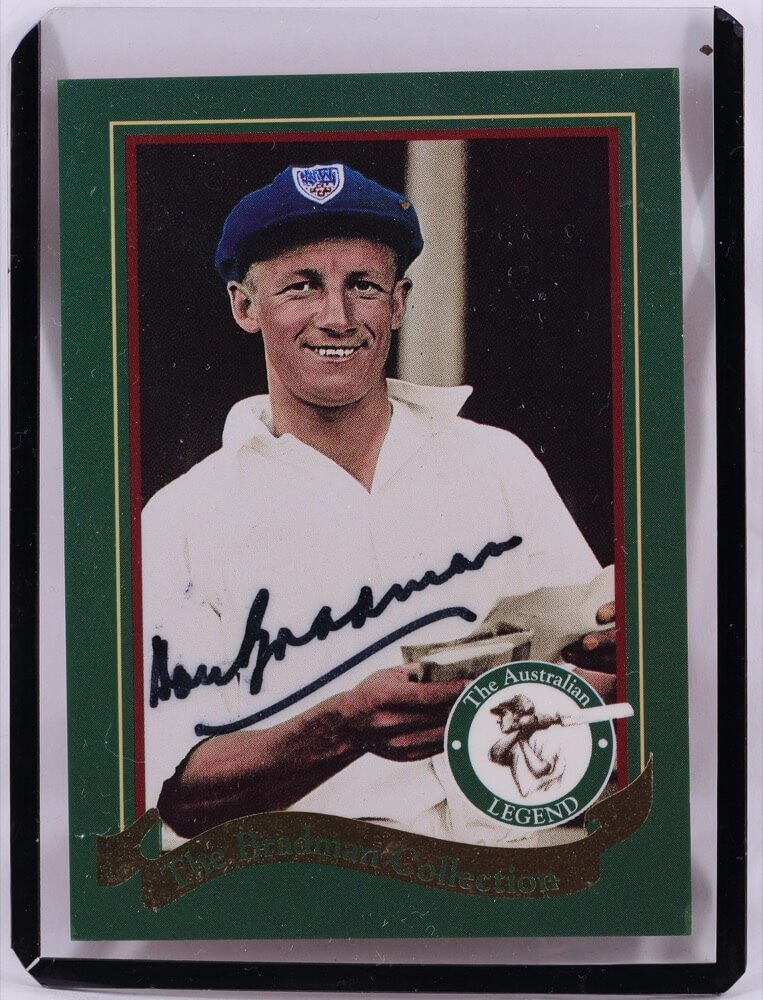1996 Don Bradman Signed Complete Set of 20 Weetbix Cards With Certificate product image
