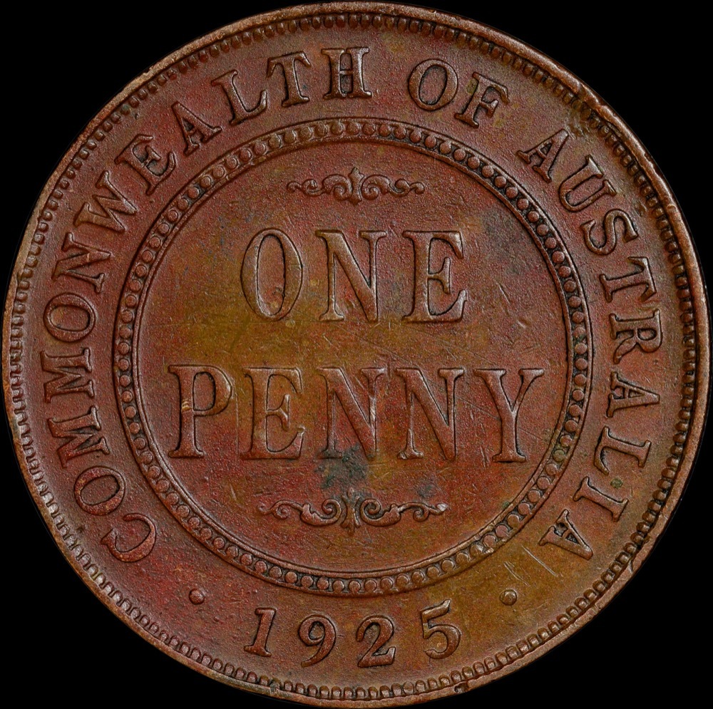 1925 Penny Broken N Variety Very Fine product image