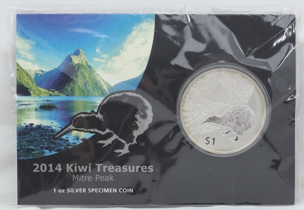 New Zealand 2014 Silver One Dollar Mitre Peak product image