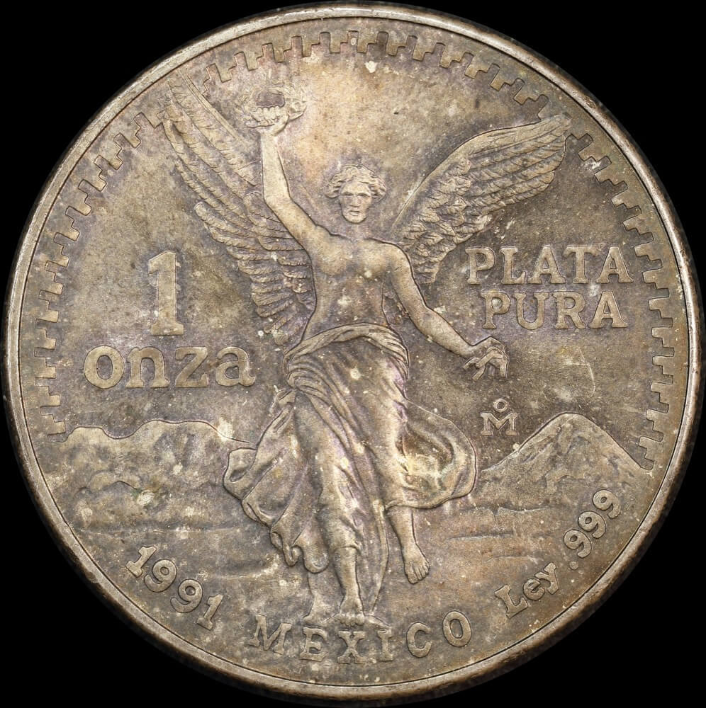 Mexico 1991 Silver 1oz Onza Uncirculated product image